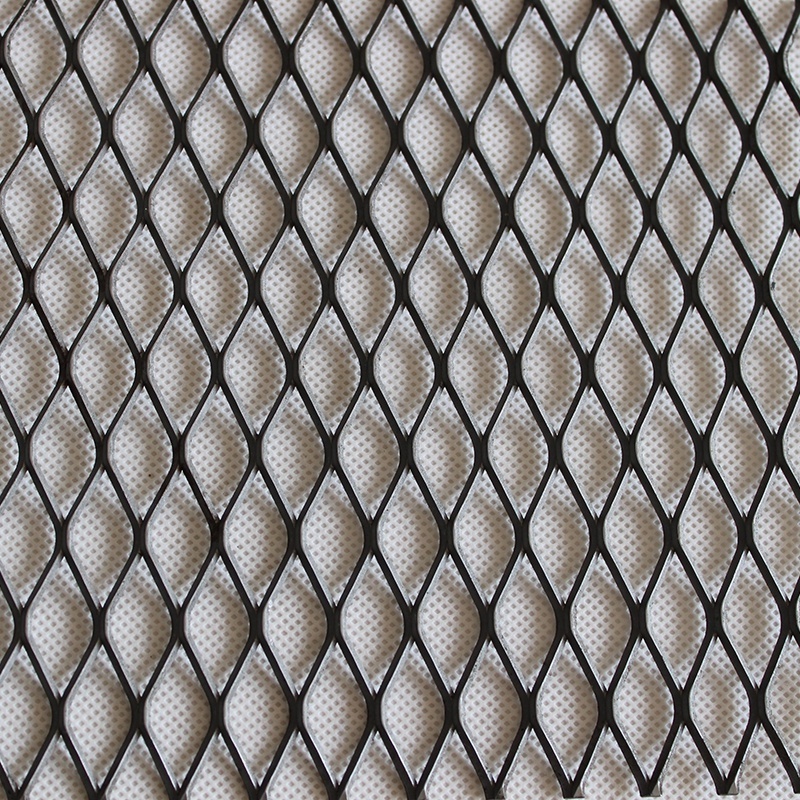 Pvc Coated PVDF Coated Platform Expanded Metal Mesh Fence Grating Diamond Shape Expanded Metal Mesh