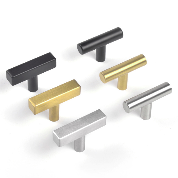 High Quality Ss Stainless Steel Cabinet Pull Handle Polished Nickel Gold And Black Kitchen Cabinet Handles