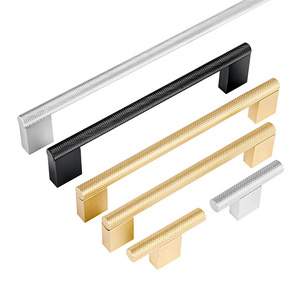 Aluminum Profile Brushed Nickel Cabinets Doors Handle Brass Gold Gold Metal Kitchen Cabinets Furniture Wardrobe Handles