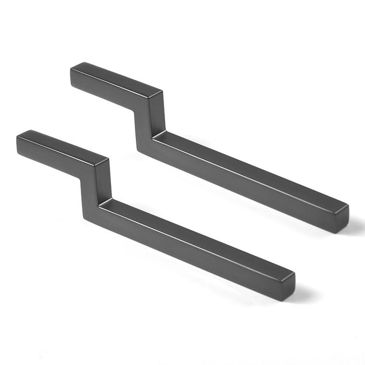 Modern Design furniture hardware 6 inch black Kitchen cabinet pull