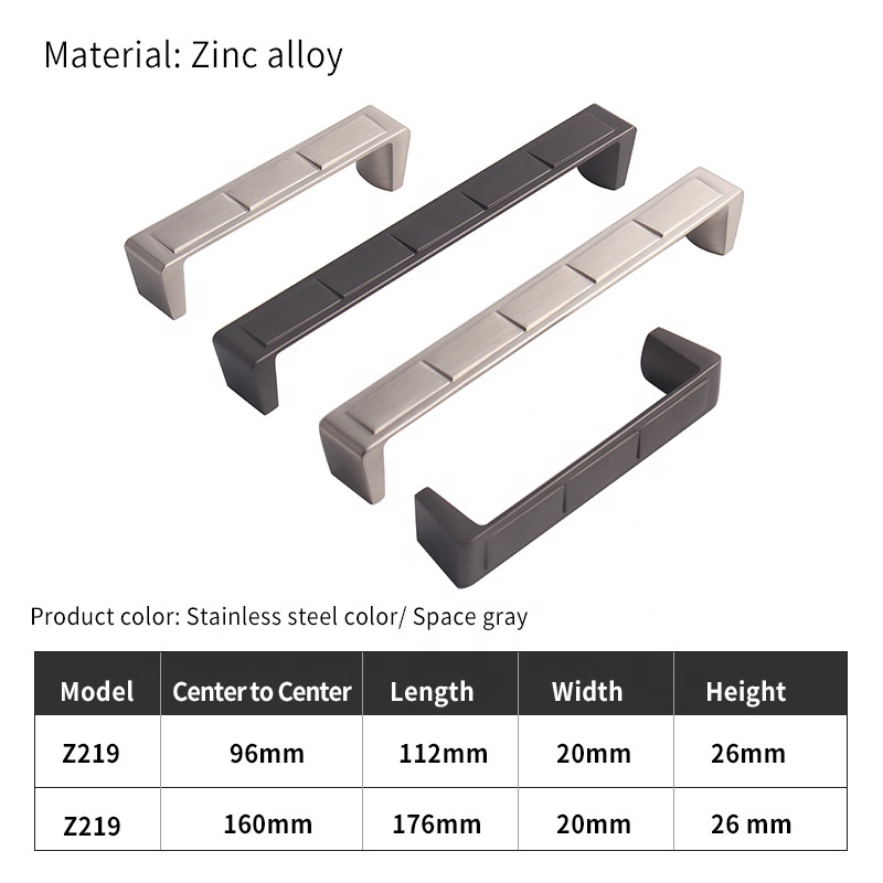 Zamak Furniture Hardware Pull Handle Fancy Bedroom Modern Furniture Kitchen Zinc Door Cabinet Furniture Handles For Desk