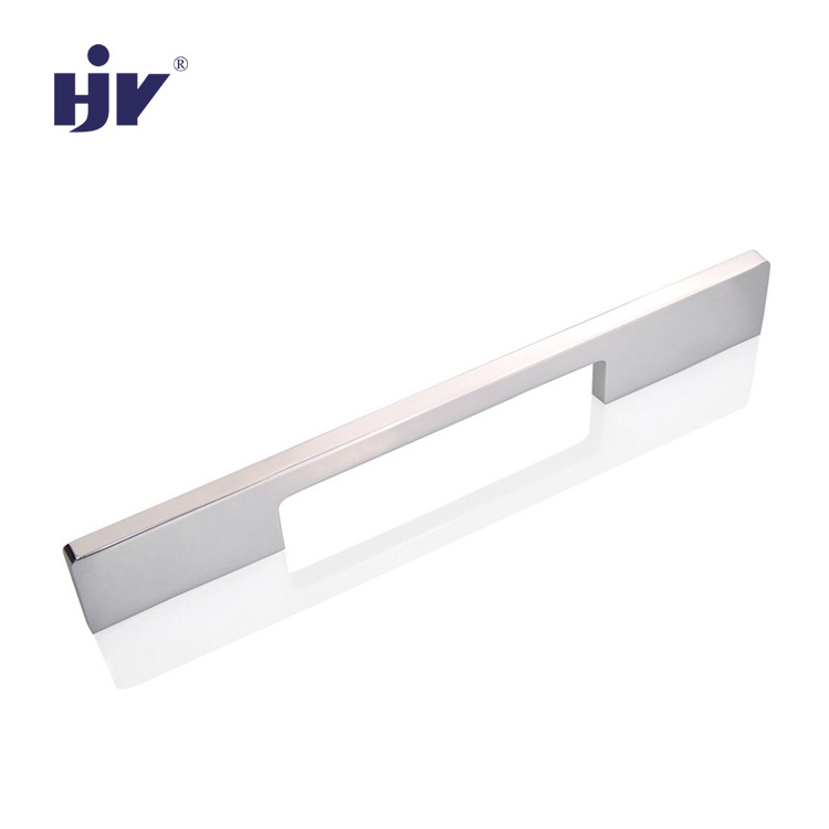 HJY kitchen hardware accessories cabinet cupboard aluminum profile modern cabinet handles and knobs for metal kitchen