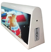 Double side wifi led advertising screen sign 4G remote control outdoor Guide Taxi top LED Display