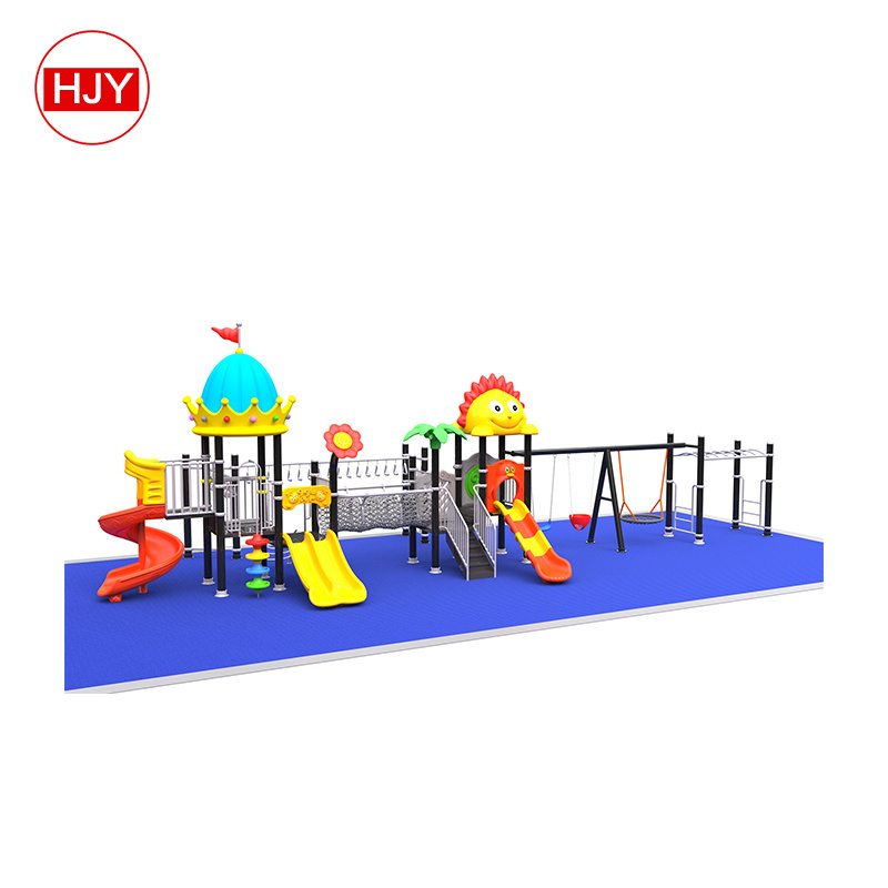 children's slide parts outdoor play structure plastic playground for school