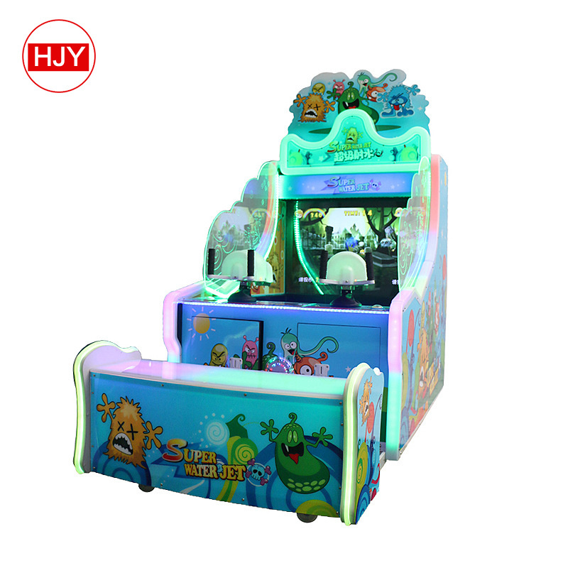 Kids Super Water Indoor Amusement Coin Operated Redemption Lottery Machine Water Shooting Arcade Game Machine For Sale