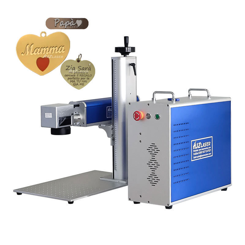 HJZ Zippo Lighter Metal Engraving Machine 2.5D 3D Laser Marking Machine Raycus Jpt max Fiber Laser