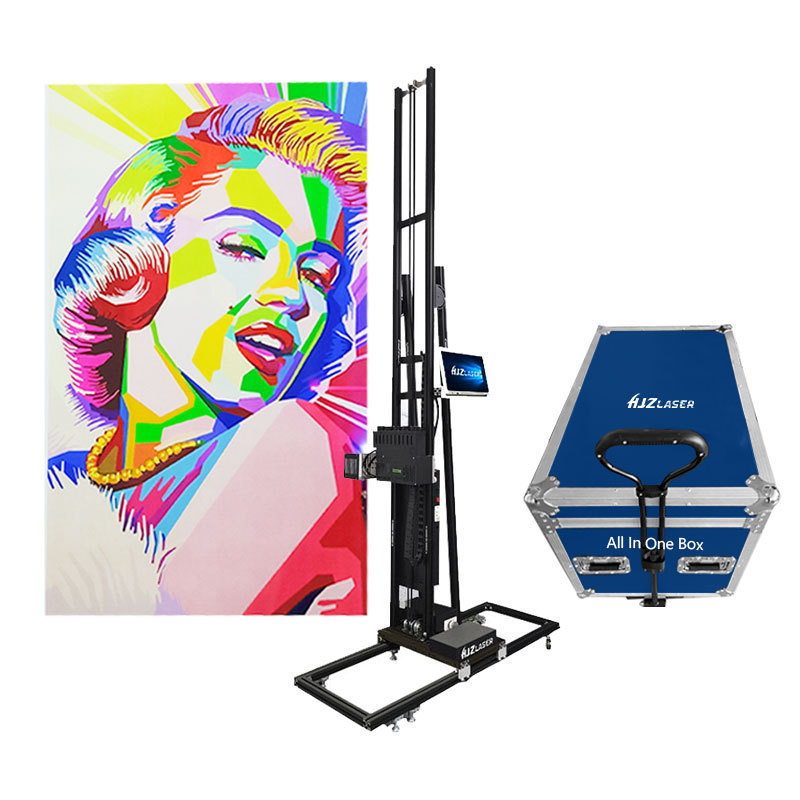 3D UV CMYKW Vertical Wall Printer Direct To Wall Printing Machine Price for sale