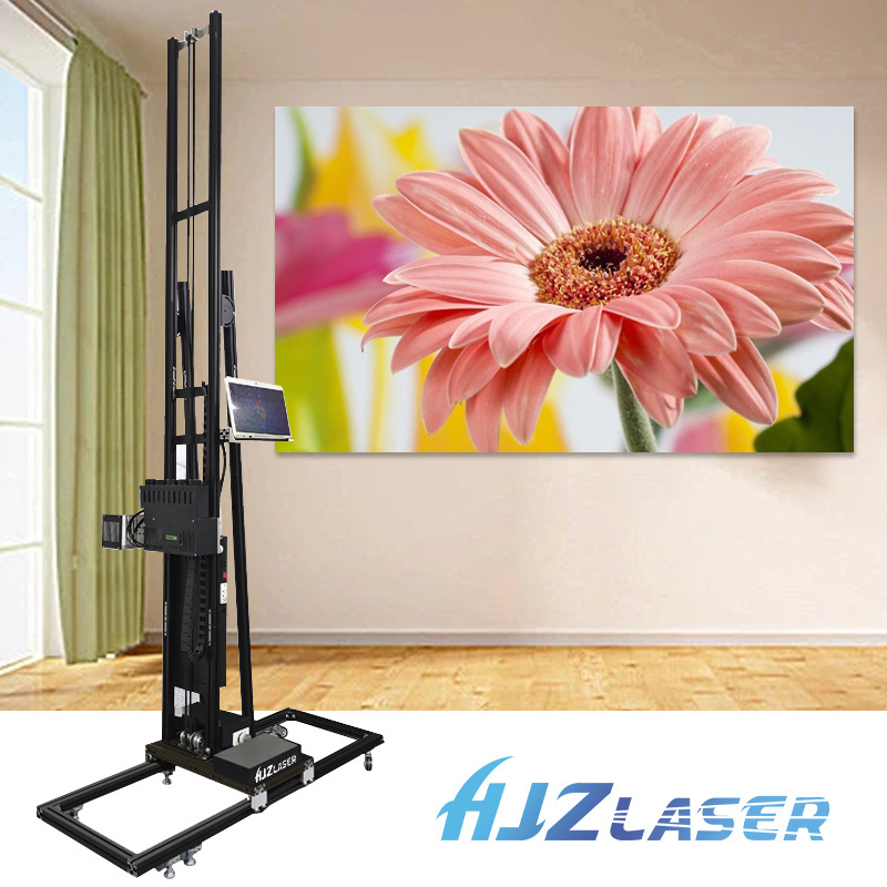 Good Quality Portable Wall Printer Vertical Wall Decal 3D Painting Machine With Double Dx7 Print Head