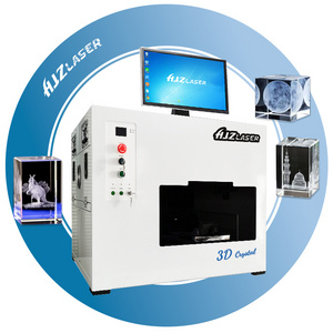 HJZ Laser 3D Laser Inner Glass Crystal Engraving Portable Glass Cube Laser Engraving Machine