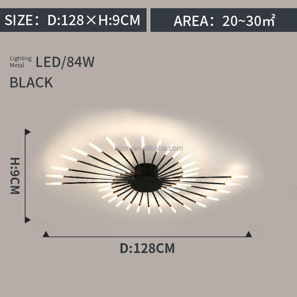 Modern Led Ceiling Chandelier Fireworks Design Light For Living Room Bedroom Home Decoration Lamp Pendant Indoor