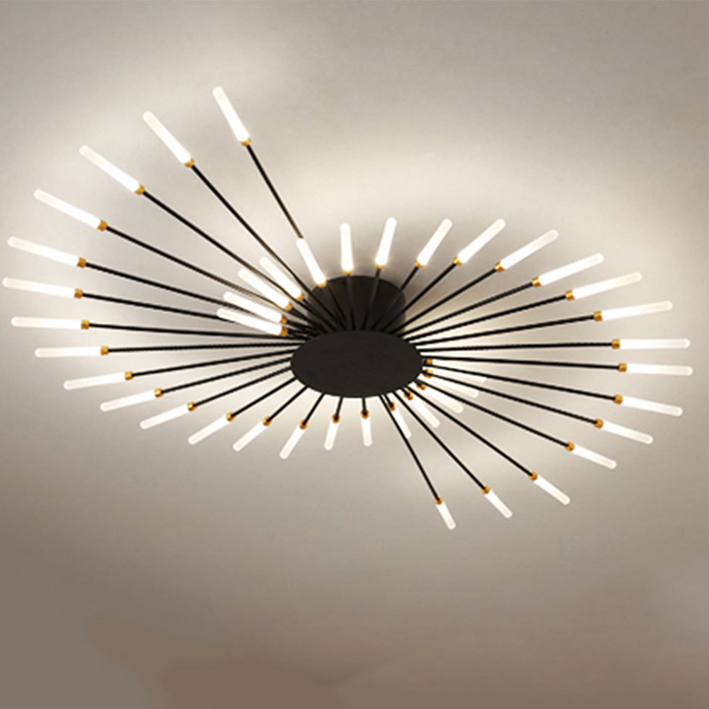 Modern Led Ceiling Chandelier Fireworks Design Light For Living Room Bedroom Home Decoration Lamp Pendant Indoor