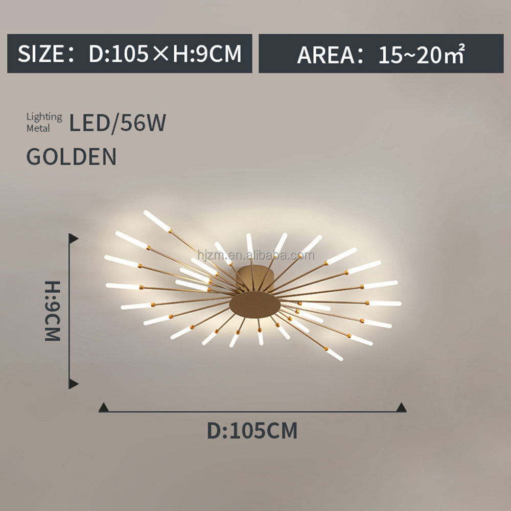 Modern Led Ceiling Chandelier Fireworks Design Light For Living Room Bedroom Home Decoration Lamp Pendant Indoor