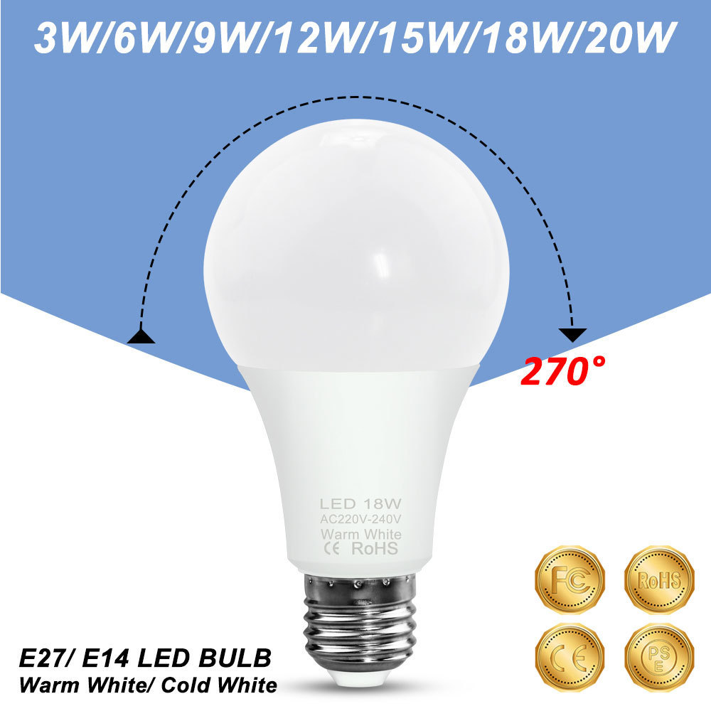 led bulb 9w e27 E14 E27 12V DC /24V/36V 220 volts led bulbs 15 watts AL+ PC Factory Price