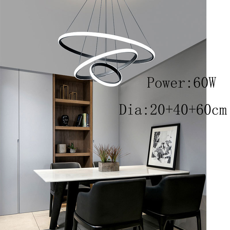 Nordic Hanging Lights For Restaurant Dining Table Kit Modern Black Metal Pendant Lamp