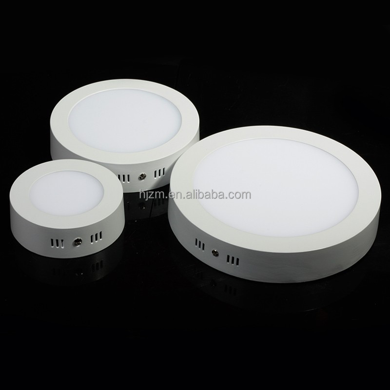 3w 6w 9w 12w 18 W 24w 48w Flexible Surface Led Slim Panel Light Square Round Recessed Downlight Led Ceiling Lamp Housing Frame