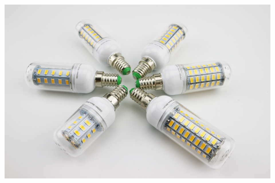 E27 E14 LED Corn Bulb 24 36 48 56 69 72 W SMD 5730 220V  LED Lamp Chandelier Candle LED Light