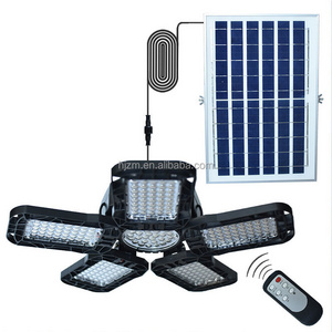 Indoor Solar Light With Solar Panel Use 12 Hours Outdoor Sensor Remote Control Led Portable Power Lamp