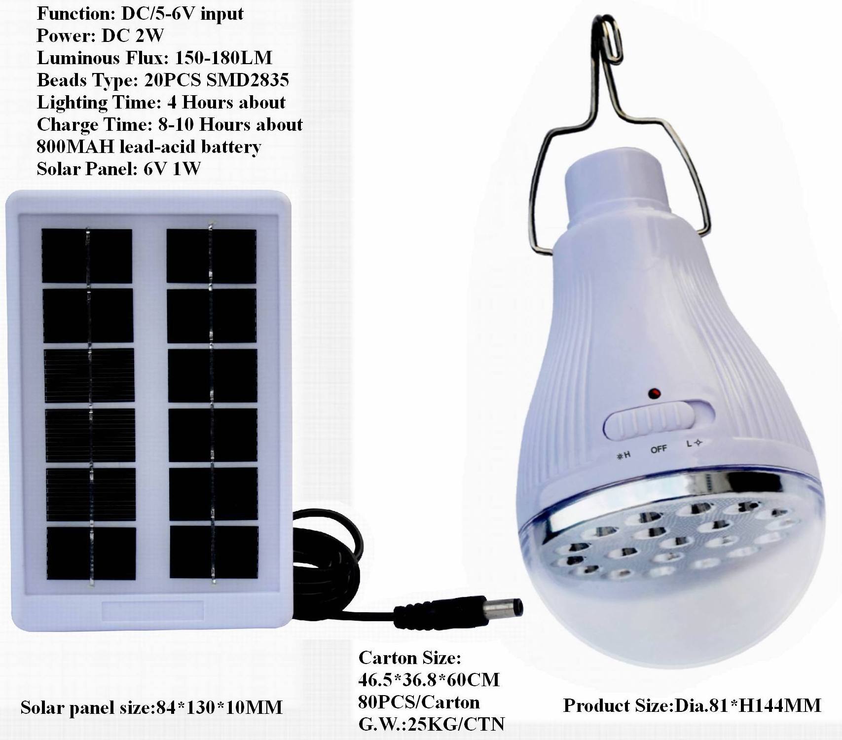 Solar Led Light Bulb Outdoor 5V 20Leds Portable Sunlight Emergency Powered Energy Hanging Rechargeable Lantern House Indoor Lamp