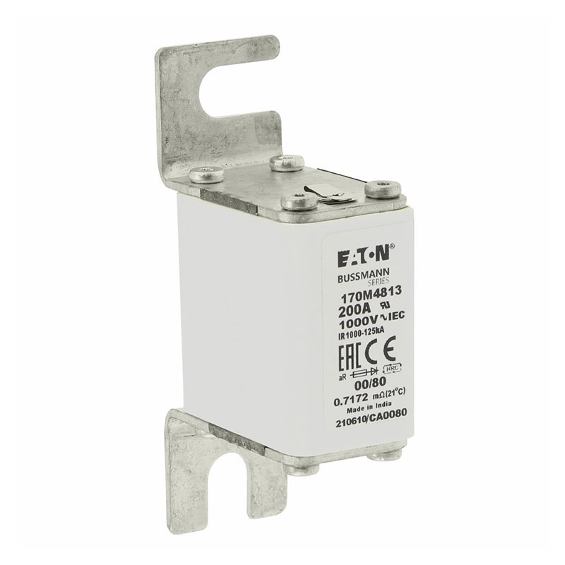 200A 1000V 170M4813 Class aR Blade End X Din 43-620 Blade End Bussmann Fuse High Speed Square Body Blade Fuses