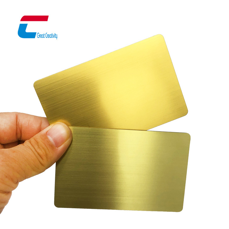 Stainless Steel Gold Black Metal RFID NFC Card NTAG216 Metal Nfc Card