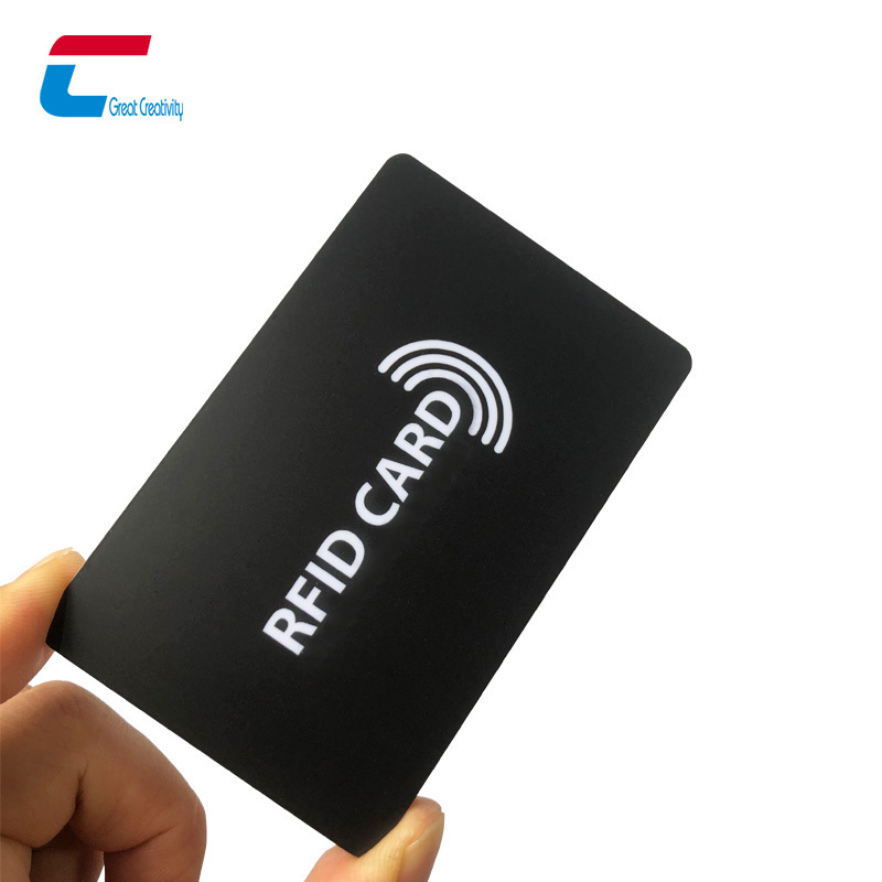 Factory MIFARE Classic 1K 4K 13.56mhz RFID Blank PVC Card NTAG 215 Matte Black NFC Business Cards