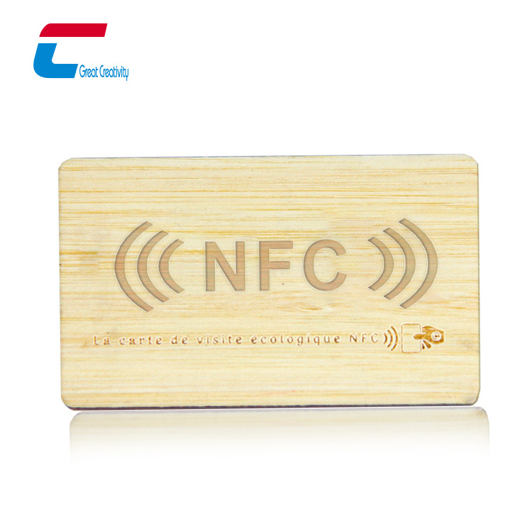 Wholesale Eco Friendly Smart NFC Chip Wooden RFID Bamboo Key Card For Hotel