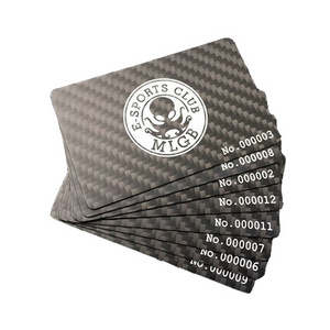 CXJ Whosale Products Carbon Fiber Business Playing Cards