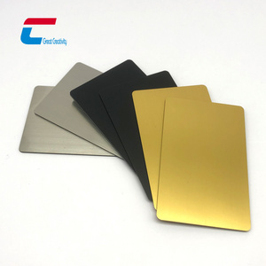 Stainless Steel Gold Black Metal RFID NFC Card NTAG216 Metal Nfc Card