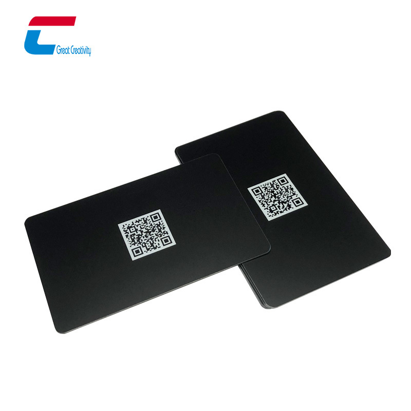 Factory MIFARE Classic 1K 4K 13.56mhz RFID Blank PVC Card NTAG 215 Matte Black NFC Business Cards