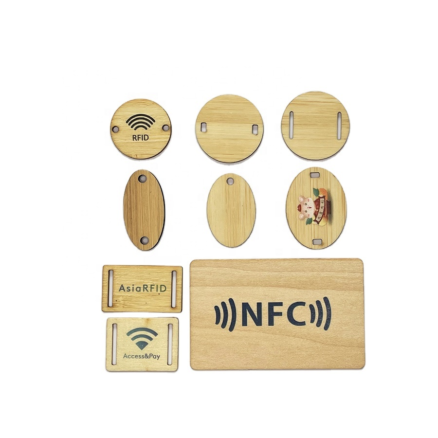 Wholesale Eco Friendly Smart NFC Chip Wooden RFID Bamboo Key Card For Hotel