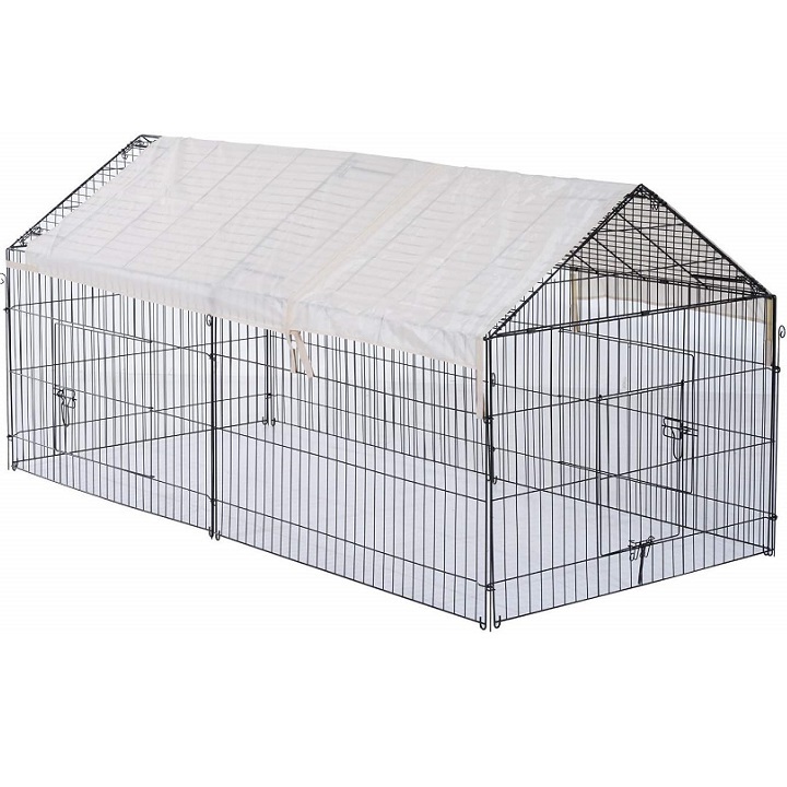 Custom Indoor Powder Coated Dog Kennel House / Multiple Sizes Animal Crates / Metal Foldable Stainless Steel Pet Cages /