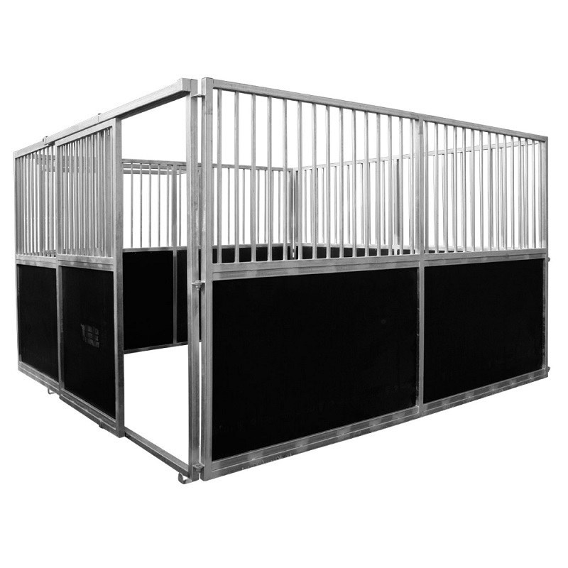 Heavy Duty Horse Playpen Stall Yard Feeder Corral&Gate  / Customized Portable Horse Stable Front Side  Panels