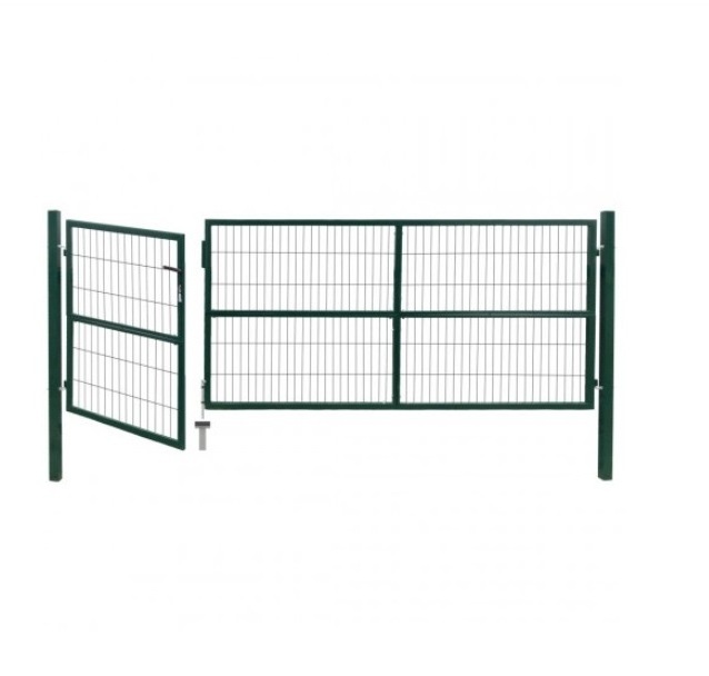 Cheap Price Swing Steel Fence Door Metal Iron Tube Gate Design Powder Coated Welded Mesh Single Gate For Garden