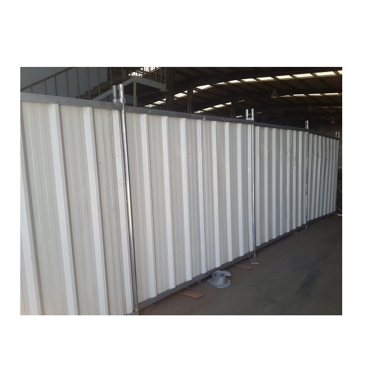 2m Construction Steelwall Temporary Colorbond Barrier Rapid / Assembled Dismantled  Hoarding Panels Temporary Fencing and Gates