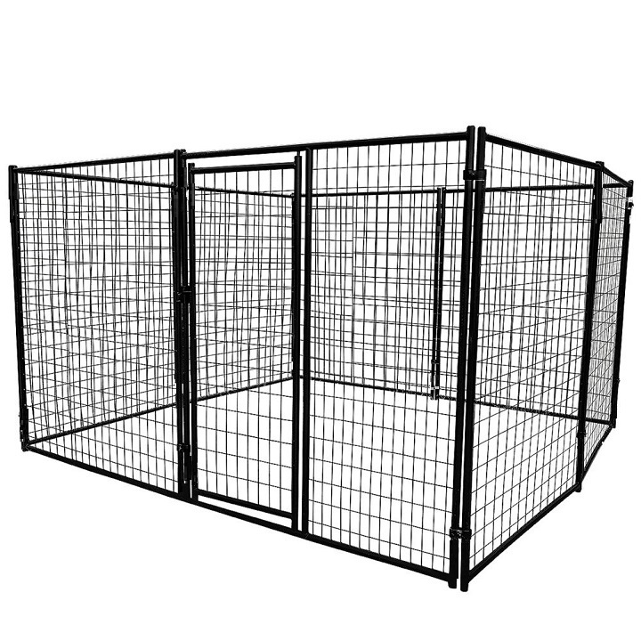 Heavy Duty Iron Wire Mesh Commercial Pets Prefab House 10*10 Dog Kennels and Large Outdoor Cages Run for Sale