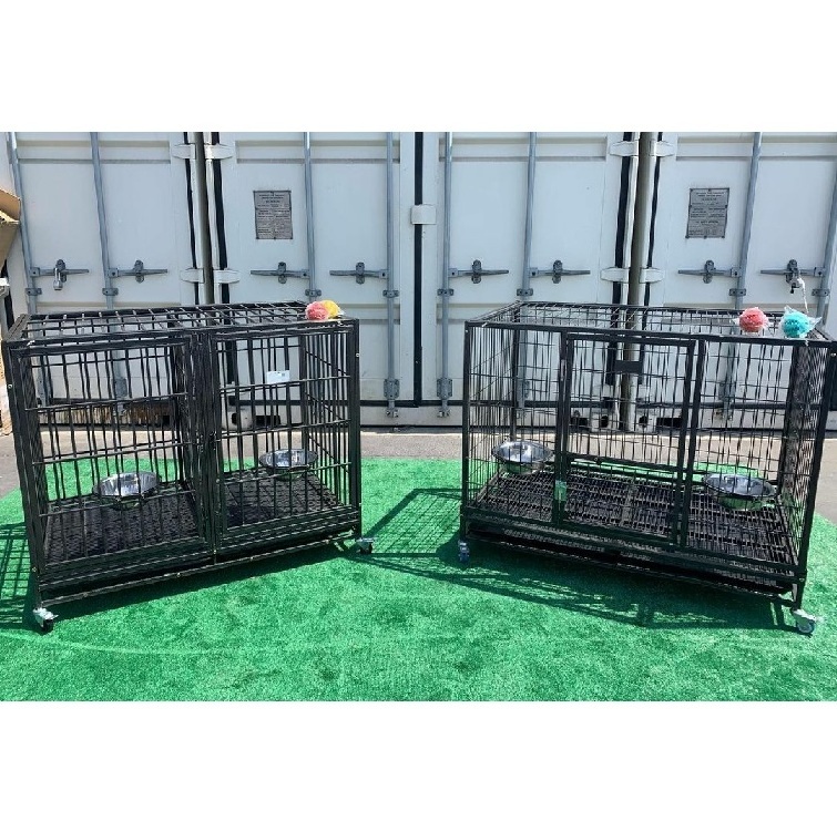 China Pet Supplies Prefab House Dog Crates Pet Cages For Dog Kennel 44 48 Inch Collapsible Wire Cat House