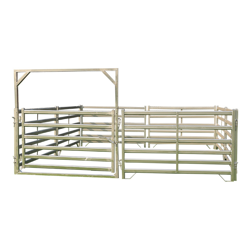 Factory Hot sale High Quality and Low Price Used Galvanized Portable Cattle horse Corral Panel For Sale