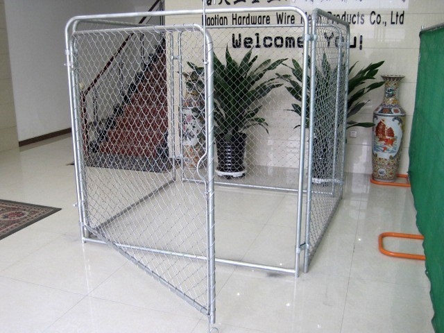 Factory Price High quality chain link dog kennel fence panel/10x10x6 foot galvanized dog kennel /outdoor dog run kennel