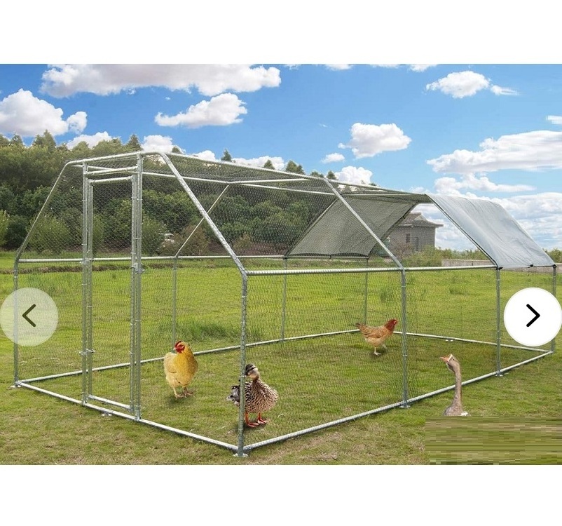 Cheap Metal Poultry Exercise Cage Extra Large 6*9*18ft Walk In Hen Pens Chicken Run Coops Hot Selling USA