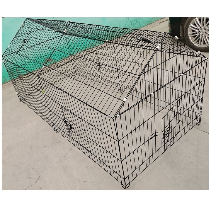 Custom Indoor Powder Coated Dog Kennel House / Multiple Sizes Animal Crates / Metal Foldable Stainless Steel Pet Cages /