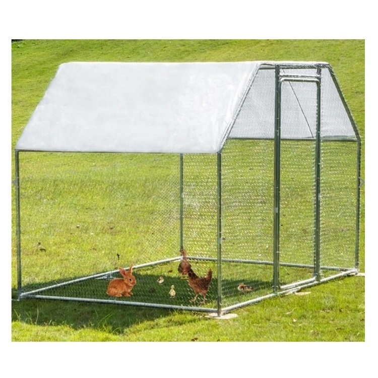 Cheap Chinese Metal Poultry Walk-In Cage / Outdoor Dog Kennel House / Duck Bird Chicken Coops For Sale