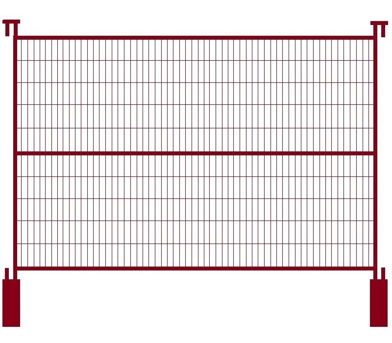 Customized Canada Toronto 6*10/12ft Event Barrier / Construction Site Free Standing Temporary Fence Fence With Base &Clips