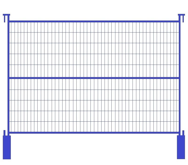 Customized Canada Toronto 6*10/12ft Event Barrier / Construction Site Free Standing Temporary Fence Fence With Base &Clips