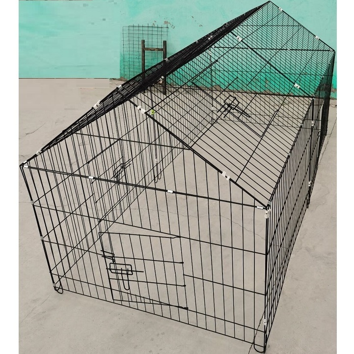 Custom Indoor Powder Coated Dog Kennel House / Multiple Sizes Animal Crates / Metal Foldable Stainless Steel Pet Cages /