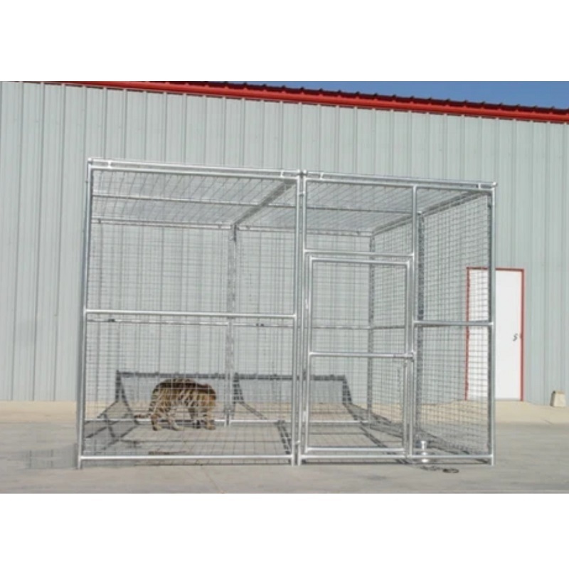 Heavy Duty Metal Large Animal Cage / Welded Mesh Zoo Tiger Show House / Pet Playpen Enclosure Dog Kennels