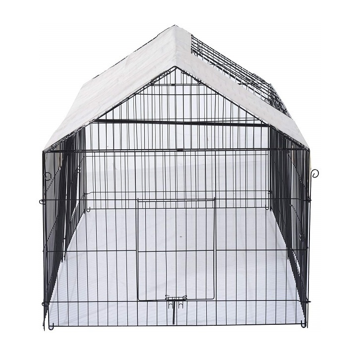 Custom Indoor Powder Coated Dog Kennel House / Multiple Sizes Animal Crates / Metal Foldable Stainless Steel Pet Cages /