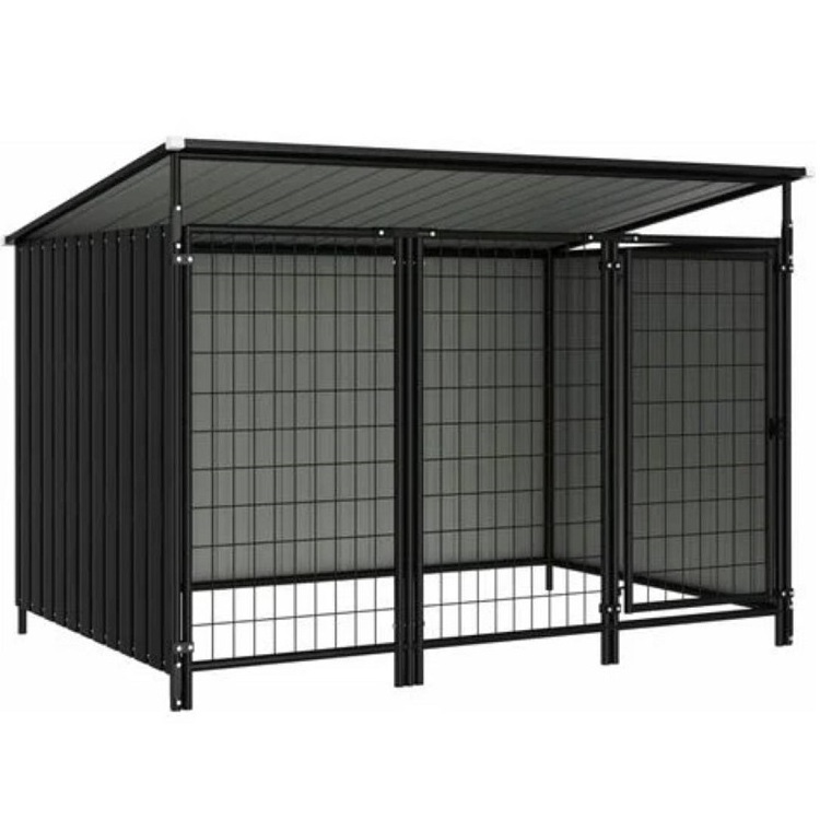 Galvanized Chain Link Cat House Discount /Powder Coated Welded Mesh Dog Kennel / Steel Crate Outdoor Pet Cages