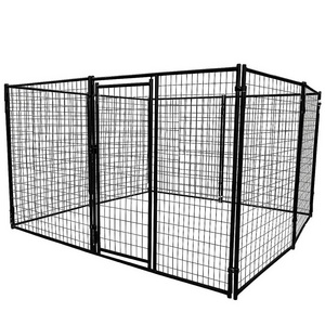 Wholesale Large Animal Cages Pet Cat Crate 6' 12' Dog House Steel Wire Animal Outdoor Cages For Sale