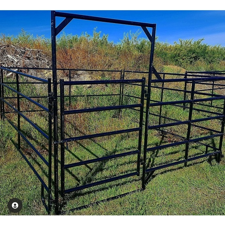 Canada America Galvanized Pipe Metal Corral/Portable Sheep & Goat Horse Cattle Fence/Farm Livestock Yard Gate & Panels