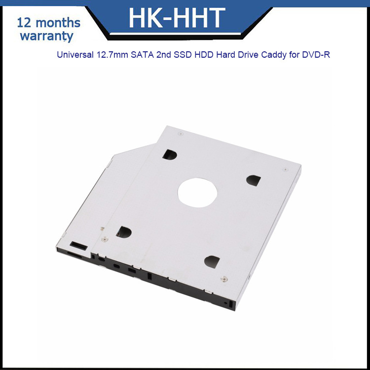 HK-HHT Universal 12.7mm SATA 2nd SSD HDD Hard Drive Caddy for DVD-R